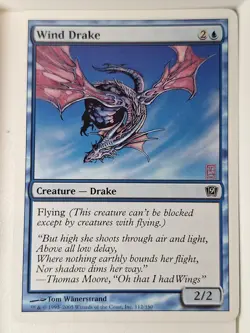 Wind Drake - 9th Edition Core Set - Magic the Gathering MTG Nice! - Image 1