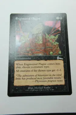 MTG Engineered Plague x1- -Urza's Legacy-Lightly Played - Image 1