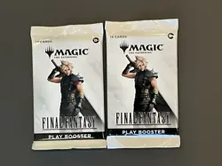 Final Fantasy Magic the Gathering Play Booster Packs + Promo Ultimecia Sephiroth - Image 2