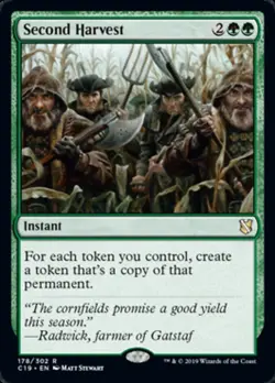 MTG Second Harvest, Light Play, English Commander 2019 - Image 1