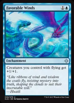 Favorable Winds -Foil Medium Play MTG Ixalan - Image 1