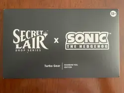 MTG Secret Lair x Sonic: Turbo Gear RAINBOW FOIL EDITION Sealed, In Hand - Image 1