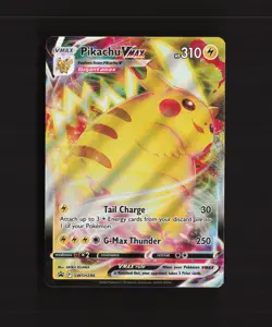 Pikachu VMAX SWSH286 Sword & Shield Black Star Promo Holo Pokemon Card LP - Image 1