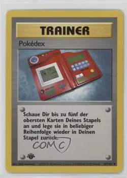 Pokedex German 1st Ed. Pokemon Base Set #87 1999 - Image 1
