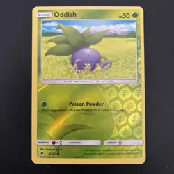 Oddish 4/147 - Burning Shadows - Reverse Holo - LP Pokemon TCG - Image 1
