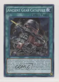 Ancient Gear Catapult 1st Ed. YuGiOh Machine Reactor Structure Deck #SR03-EN021 - Image 1