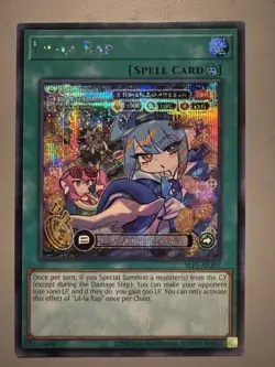 YUGIOH LIL-LA RAP (SPELL) ASIA ENGLISH EDITION SLF1-AE107 SECRET RARE - Image 1