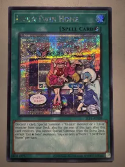 YUGIOH LIVE TWIN HOME (SPELL) ASIA ENGLISH EDITION SLF1-AE089 SECRET RARE - Image 1