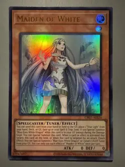 YUGIOH MAIDEN OF WHITE ASIA ENGLISH EDITION CR07-AES16 ULTRA RARE (1ST RUN) - Image 1