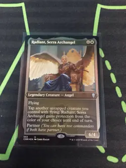 MTG Magic The Gathering Radiant, Serra Archangel Foil Etched Angel Commander - Image 1