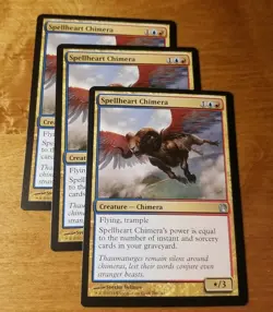 MTG 3x Spellheart Chimera, NM, Theros, Izzet Spellslinger Instants Sorceries - Image 1