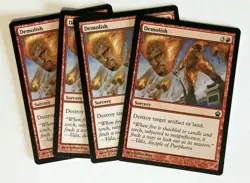 Demolish (4) Theros NM MTG Magic the Gathering - Image 1