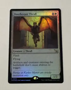 MTG Doorkeeper Thrull - Murders at Karlov Manor FOIL LP - Image 1