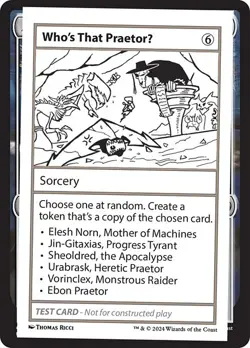 Who's That PraetorU x1 1x Mystery Booster 2 Playtest Card NM MTG - Image 1