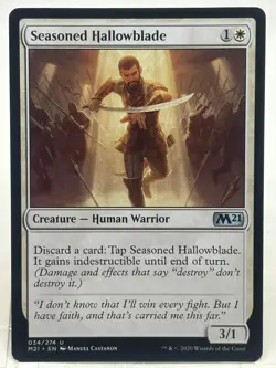 Seasoned Hallowblade NM* Core Set 2021 M21 ENGLISH 034/274 mtg -UnltdCards - Image 1