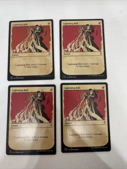 MTG 4x Lightning Bolt (Showcase) Battle for Baldur's Gate Regular LP SHIPS FREE - Image 1