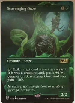Scavenging Ooze Non Foil Borderless - MTG Core Set 2021 - Image 1