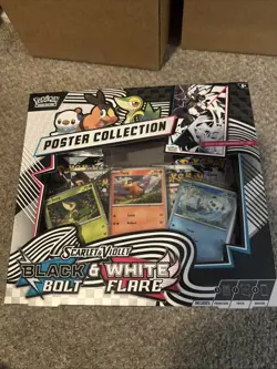 Pokemon TCG S&V 10.5 White Flare/Black Bolt Unova Poster Collection(Free Ship) - Image 1