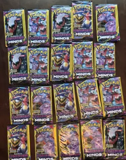 🔥Lot of 20 Pokemon Sun & Moon Unified Minds 3 Card Packs Unweighted. Sealed 🔥 - Image 1