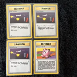 Vintage Pokemon Shadowless Base set Trainer card lot - Image 1