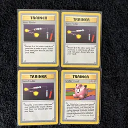 Vintage Pokemon Shadowless Base set Trainer card lot - Image 2