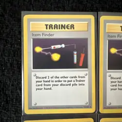Vintage Pokemon Shadowless Base set Trainer card lot - Image 3