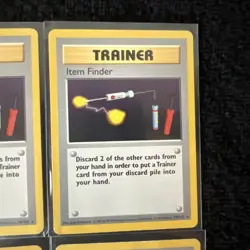 Vintage Pokemon Shadowless Base set Trainer card lot - Image 4