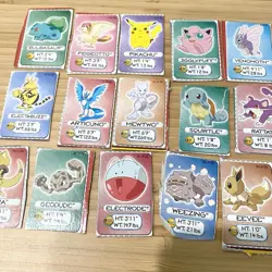 Pokemon Cereal Box Cardboard Miniature Cards Full Set Of 36 Complete Collection - Image 3