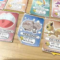 Pokemon Cereal Box Cardboard Miniature Cards Full Set Of 36 Complete Collection - Image 4