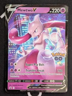 Mewtwo V - SWSH223 - Pokemon Sword & Shield Promo Ultra Rare Holo Card NM - Image 1