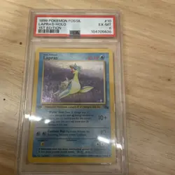 1999 Lapras 10/62 Fossil Pokemon TCG Holo Rare 1st Edition #10 PSA 6 EX-MT WOTC - Image 1