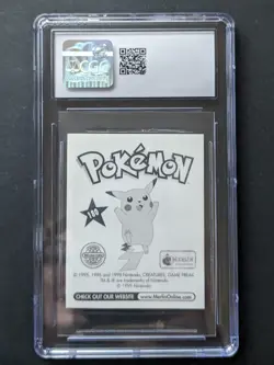 Charizard CGC 9 Merlin Pokemon Sticker No.180 1998 Merlin MINT POP 1 - Image 2