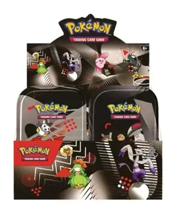 Pokemon Black Bolt & White Flare Unova Mini Tin Display 8 Tins sealed IN HAND - Image 1