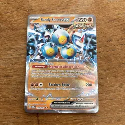 Pokemon TCG Sandy Shocks EX Paradox Rift 108/182 Holo Double Rare - Image 1