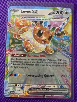 Eevee Ex 075/131 Prismatic Evolutions Pokemon Scarlett And Violet - Image 1