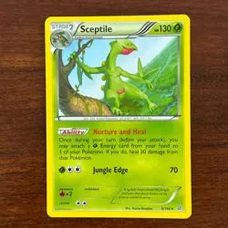 Sceptile 8/160 Non Holo Rare Primal Clash Pokemon Card - Image 1