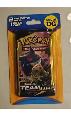 Pokemon Team Up Sealed 2 Pack Mini Blister Dollar General Gengar Mimikyu Art - Image 1