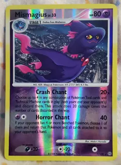 Pokemon Diamond & Pearl Stormfront MISMAGIUS 7/100 Reverse Holo Rare 2008 LP/NM - Image 1