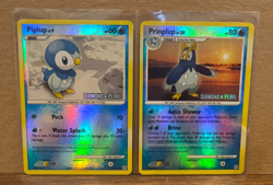 Piplup 93/130 Prinplup 58/130 Diamond & Pearl - Reverse-Holo - Pokemon Lot of 2 - Image 1