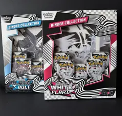 Pokemon TCG - S&V - Black Bolt & White Flare Binder Collections - New & Sealed - Image 1