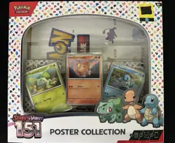 NEW IN BOX~POKEMON POSTER COLLECTION SCARLET & VIOLET 151~TRADING CARDS~2025 - Image 1