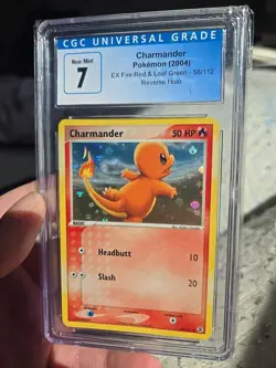 Pokemon Charmander 58/112 Reverse Holo EX FireRed & LeafGreen CGC 7 - Image 1