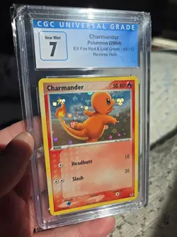 Pokemon Charmander 58/112 Reverse Holo EX FireRed & LeafGreen CGC 7 - Image 2