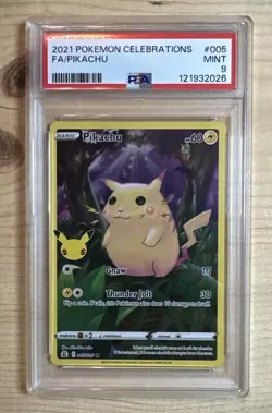 🔥 Pokemon TCG 🔥 Pikachu - 005 - Celebrations - PSA 9! - Image 1