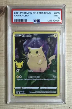 🔥 Pokemon TCG 🔥 Pikachu - 005 - Celebrations - PSA 9! - Image 1