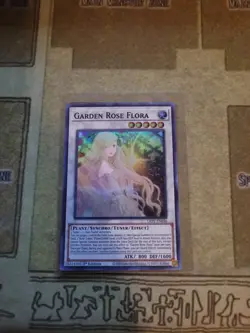 YUGIOH TCG GARDEN ROSE FLORA LIOV-EN036 SUPER 1ST EDITION NM - Image 1