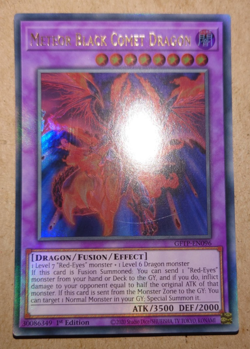 GFTP-EN096 METEOR BLACK COMET DRAGON ULTRA RARE 1ST EDITION YuGiOh CARD - Image 1