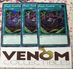 3x (M/NM) - Magic Planter - SHVA-EN055 - Super Rare - 1st Edition YuGiOh - Image 1
