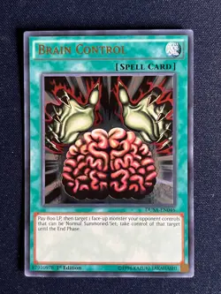 Yugioh! 1x Brain Control DUSA-EN046 Ultra Rare 1st Edition M/NM! - Image 1