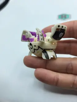 Bakugan Pearl White B2 Darkus Fortress Rare - Image 2